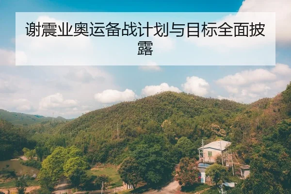 谢震业奥运备战计划与目标全面披露